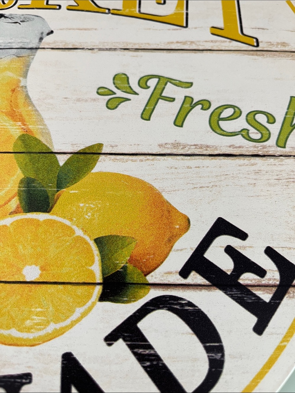 Fresh Farmer’s Market Lemonade 12 inch Wall Sign - Picture 2 of 5